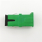 Green Shell Sc/apc Simplex Adapter Fiber Optic Adapter With Auto Shutter
