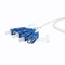 Sc To Apc Ftth Mini Fiber Cable Splitter 1x4 Optical Plc Splitter